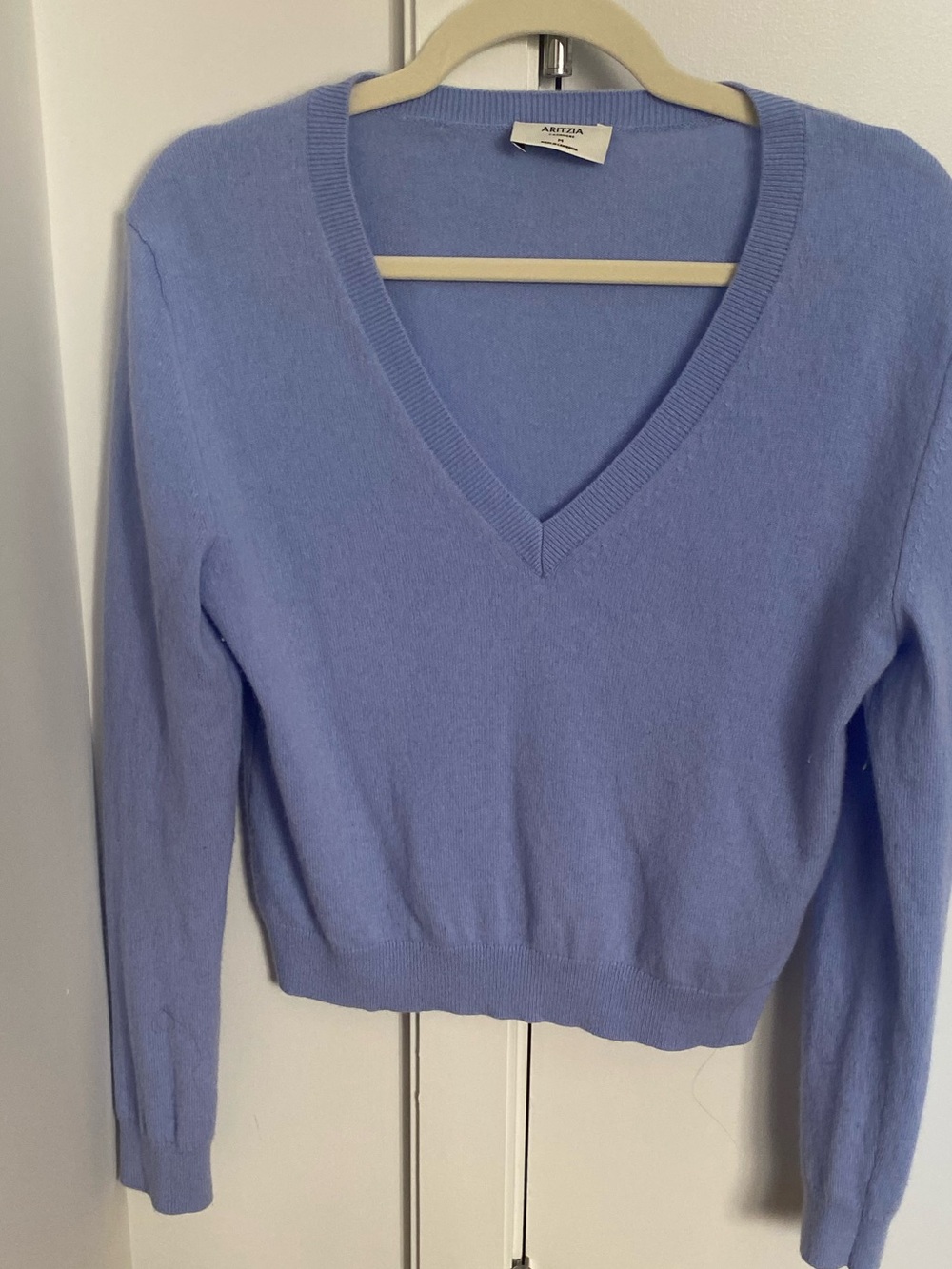 Aritzia V-Neck Cashmere Sweater M